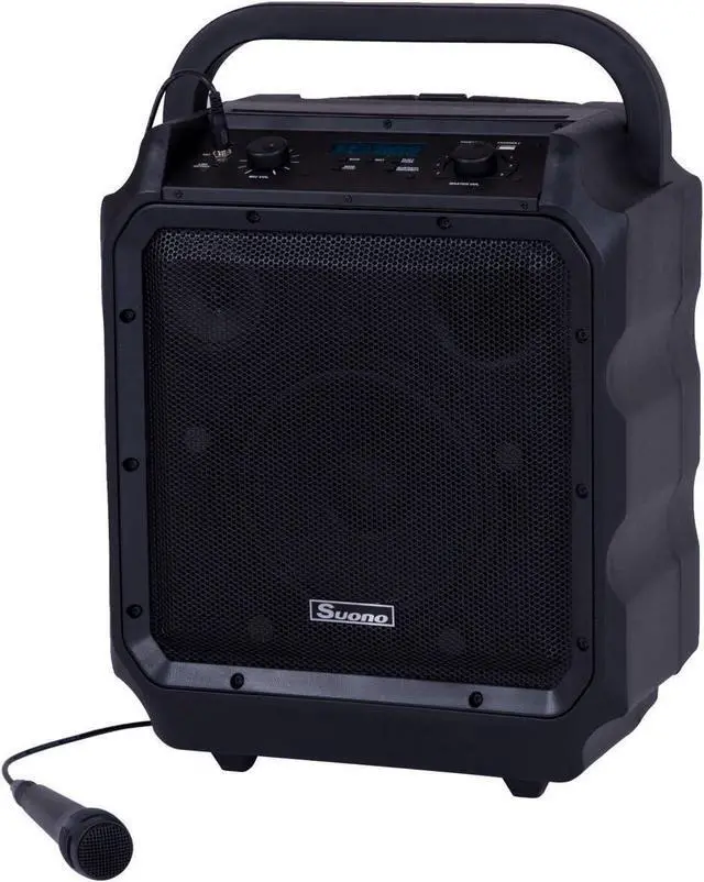 Main image of 8 Powered Speaker, Portable Convenient Speaker with Rechargeable Battery, Wireless Bluetooth, Microphone