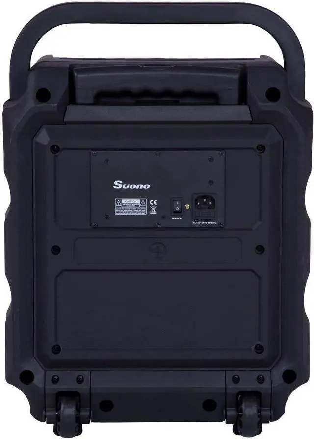 Alt view image 6 of 7 - 8 Powered Speaker, Portable Convenient Speaker with Rechargeable Battery, Wireless Bluetooth, Microphone