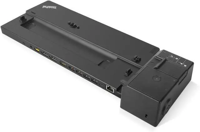 Alt view image 4 of 5 - Lenovo ThinkPad Pro Docking Station with 135W Power Adapter, Black