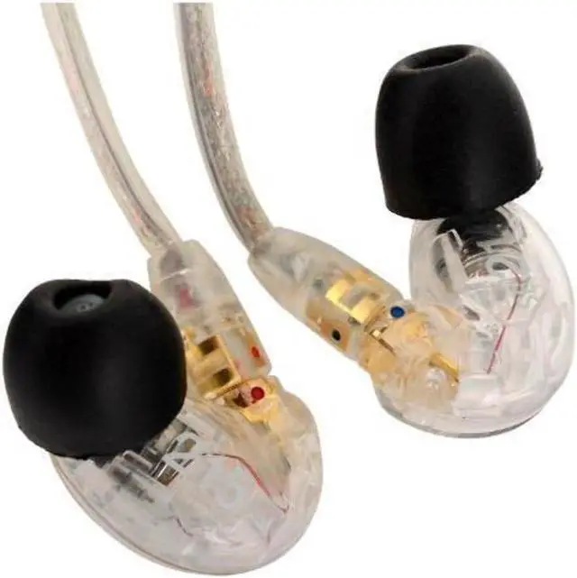 Alt view image 3 of 7 - Shure SE215-CL Sound Isolating In Ear Stereo Earphones (Clear) with 3 Pairs of Triple Flange Sleeves for Better Sound Isolation