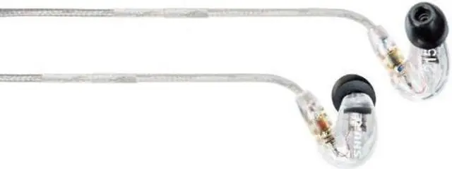 Alt view image 4 of 7 - Shure SE215-CL Sound Isolating In Ear Stereo Earphones (Clear) with 3 Pairs of Triple Flange Sleeves for Better Sound Isolation