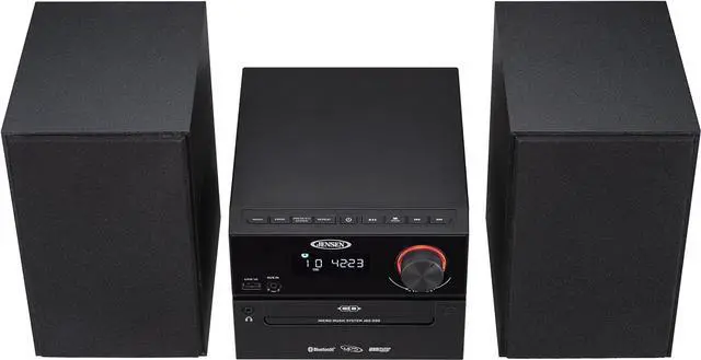 Alt view image 5 of 7 - Home Speaker JBS-500 Premium Bluetooth Wireless 30W Stereo Music System CD Player, MP3 USB, Audio in, Headphone Jack, FM Radio, (Matte Black)