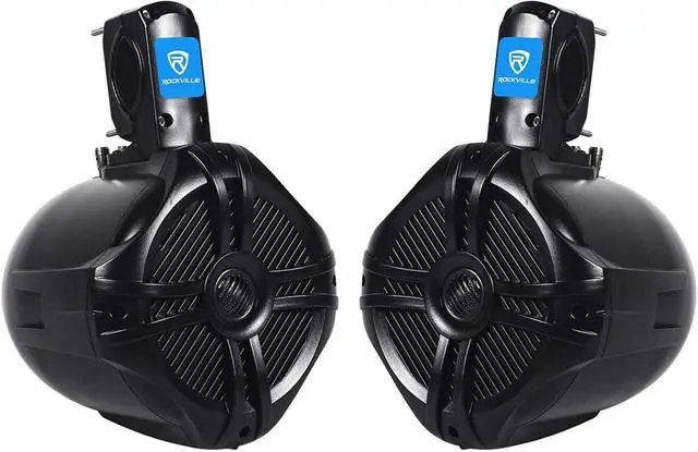 Alt view image 2 of 7 - RWB65B 500W 6.5" Marine Wakeboard Tower Speakers, 4 Ohm, Waterproof, Durable Mounting, High-Fidelity Sound, Perfect for Boats, Jeeps, ATVs