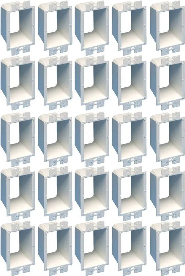 Main image of Arlington BE1-25 Electrical Outlet Box Extender, 1-Gang, White, 25-Pack