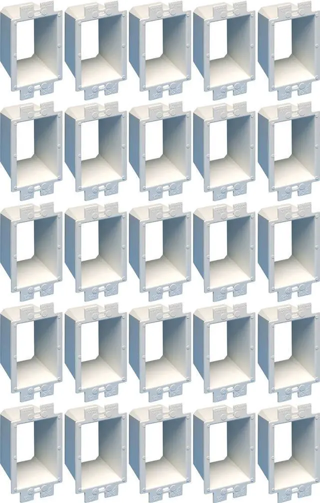 Alt view image 3 of 3 - Arlington BE1-25 Electrical Outlet Box Extender, 1-Gang, White, 25-Pack