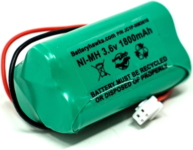 Alt view image 4 of 5 - Ni-MH AA1800mAh Solar Light 3.6V AA NIMH 1800 MAH 3.6v 1800mAh Ni-MH Battery Pack Replacement for Emergency/Exit Light 73904 LED Flashlight