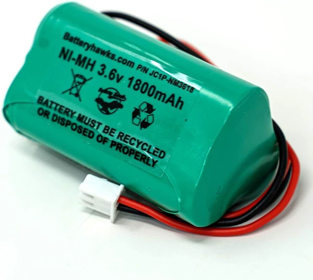 Alt view image 3 of 5 - Ni-MH AA1800mAh Solar Light 3.6V AA NIMH 1800 MAH 3.6v 1800mAh Ni-MH Battery Pack Replacement for Emergency/Exit Light 73904 LED Flashlight