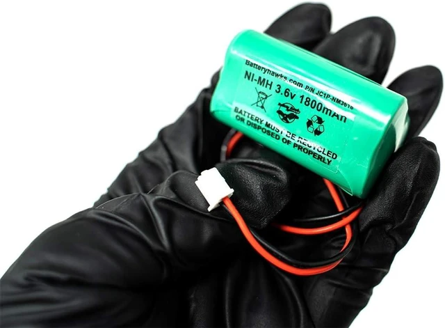 Alt view image 5 of 5 - Ni-MH AA1800mAh Solar Light 3.6V AA NIMH 1800 MAH 3.6v 1800mAh Ni-MH Battery Pack Replacement for Emergency/Exit Light 73904 LED Flashlight