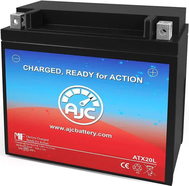 Main image of Indian VTX1800N 1800CC Motorcycle Replacement Battery (2002-2011) - This is an AJC Brand Replacement