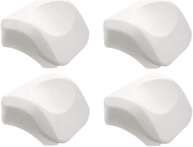 Inflatable Hot Tub Head Rest Pillow, 4 Pack, White