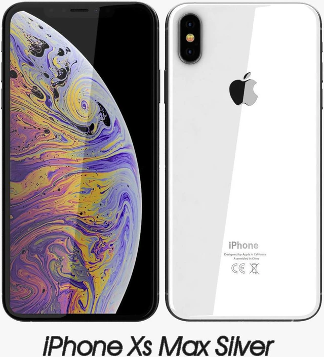 Alt view image 2 of 7 - Apple iPhone XS Max, 256G, Sliver-Unlocked