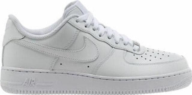 Nike White & Gray Air Force 1 '07 Basketball Sneakers
