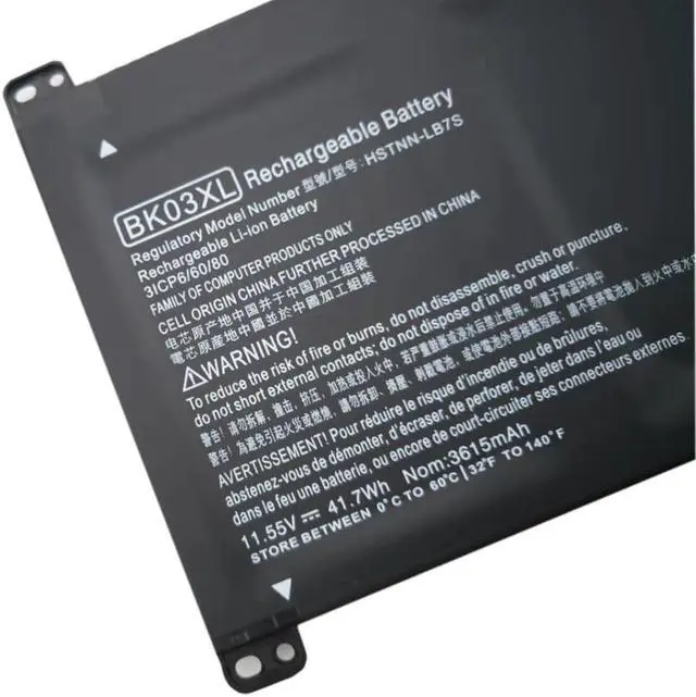 Alt view image 3 of 5 - BK03XL Battery for HP Pavilion x360 14m-ba114dx 14-BA014DX 14-BA114DX 916366-421