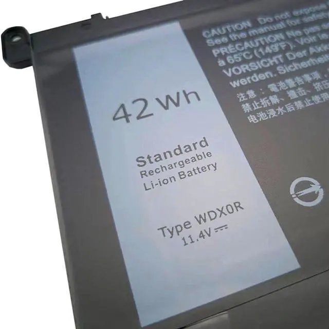 Alt view image 3 of 5 - WDX0R WDXOR laptop Battery for Inspiron 15 5567 5568 13 5368 7368 7569 7579 42Wh