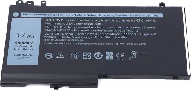 Alt view image 2 of 4 - NGGX5 New Battery for Latitude E5270 E5470 E5570 RDRH9 JY826 47Wh