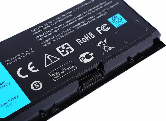 Alt view image 3 of 5 - 9Cell New FV993 Battery for Precision M4600 M4700 M4800 M6600 M6700 M6800 97Wh