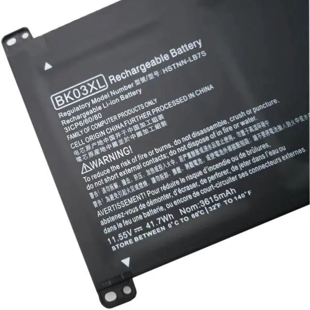 Alt view image 3 of 5 - New Battery BK03XL for HP Pavilion x360 14-BA 916366-421 916366-541 916811-855