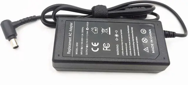 Main image of 65W AC Adapter Laptop Charger Power Cord for Sony Vaio VGP-AC19V48 ADP-65UH 19.5V
