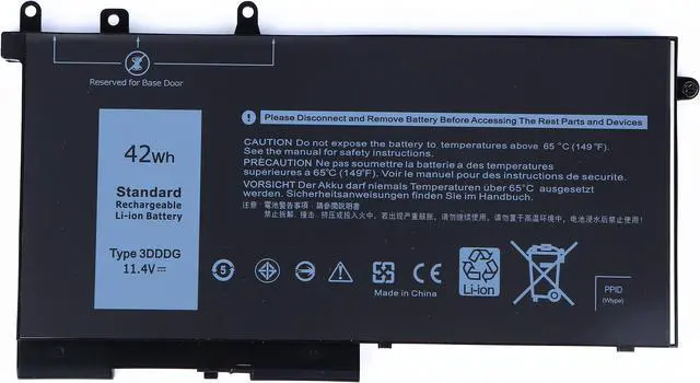 Main image of Replacement 42Wh Battery for Latitude 3DDDG E5280 E5480 03VC9Y Series 11.4V New