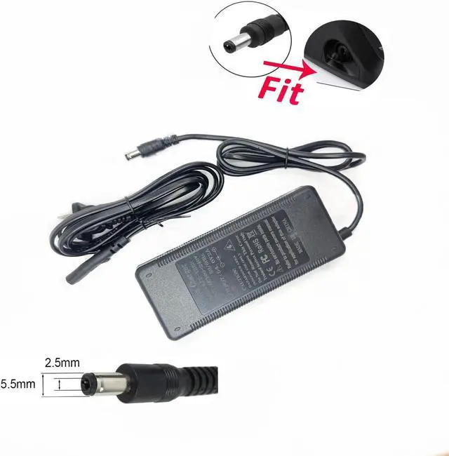 Main image of 48V Lithium Battery Charger for Electric Bike Electric Scooter, 54.6V 2A Power Charger Adapter for li-ion Battery Pack 5.5 * 2.5mm Plug