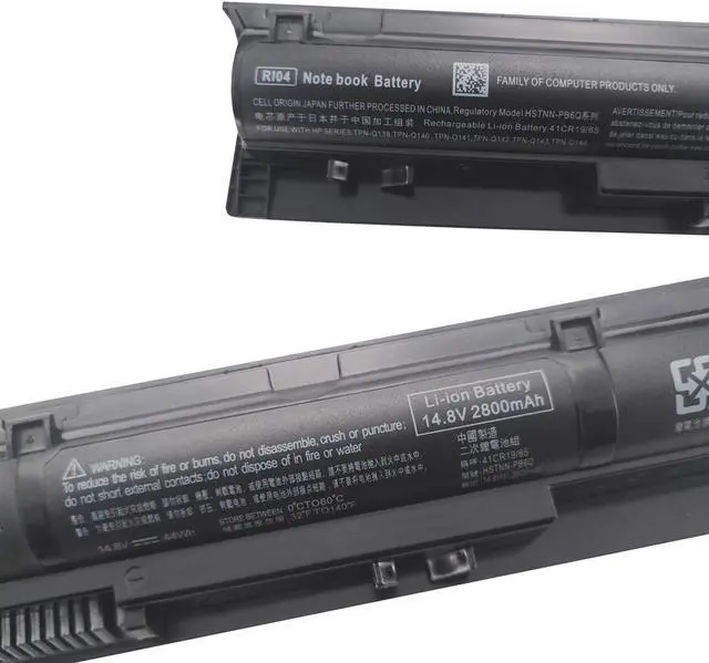 Alt view image 3 of 5 - Replace RI04 Battery for ProBook 450 455 470 G3 Series 805294-001 811063-421 44Wh