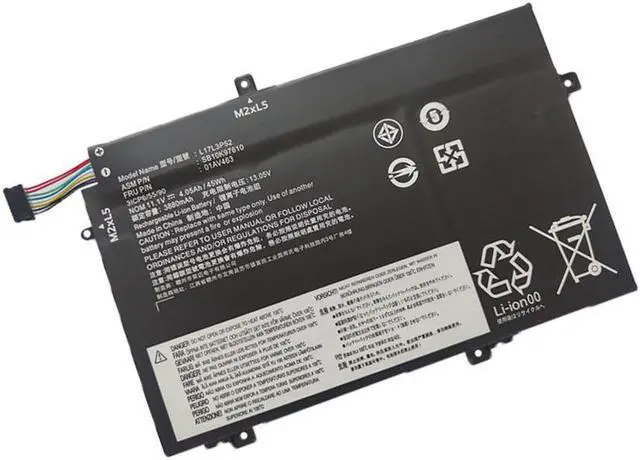 Alt view image 2 of 3 - Replace L17L3P52 Battery for Thinkpad L480 L580 L17M3P53 01AV463 01AV464 45Wh