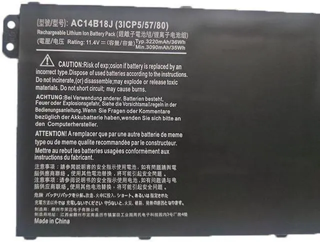 Alt view image 3 of 4 - Replace AC14B18J Battery for Aspire E11 E3-112 B115 Series AC14B13J AC14B18J