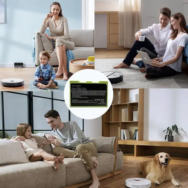 Alt view image 5 of 5 - Damaite Replace Battery ABL-D1 for iRobot Roomba Robot Vacuum e5 e6 i3 i4 i6 i7 i7+ i8+