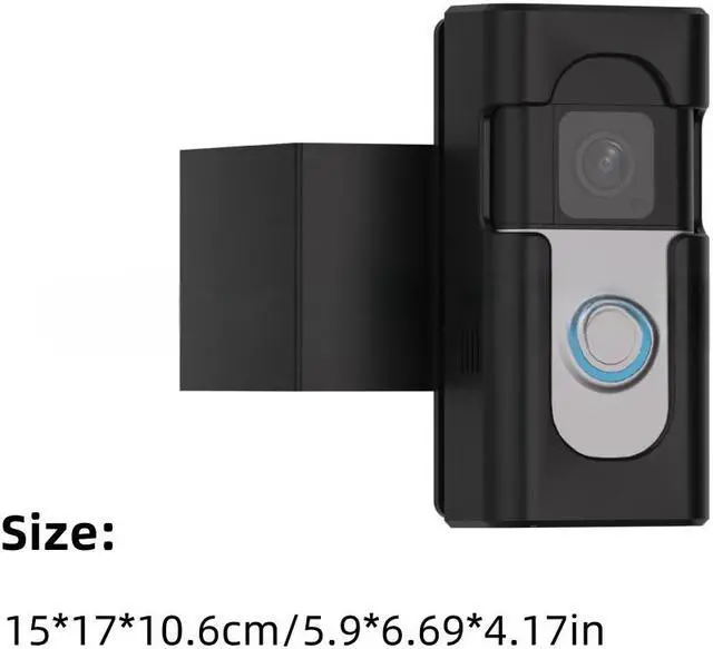 Alt view image 5 of 7 - Damaite Anti-Theft Video Doorbell Mount Compatible with Ring/Blink Wireless Video Doorbell, Adjustable Mounting Bracket Accessories for Houses, Apartments, Businesses, No Need to Drill