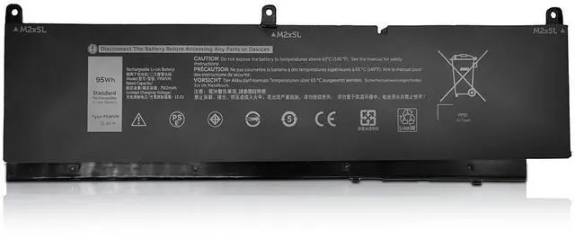 Alt view image 5 of 7 - 95Wh PKWVM Battery For Dell Precision 7550 7560 7750 7760 0447VR 068N03 453-BBCQ