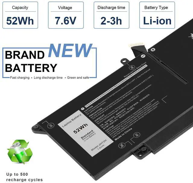 Alt view image 2 of 7 - JHT2H BATTERY FOR DELL Latitude 7410 7310 4V5X2 0WY9MP 0HRGYV 04V5X2 US 52Wh