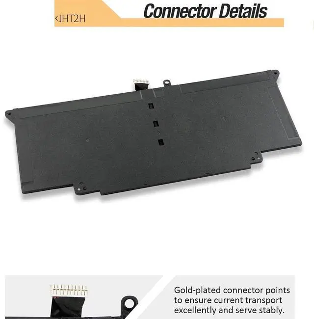 Alt view image 5 of 7 - JHT2H BATTERY FOR DELL Latitude 7410 7310 4V5X2 0WY9MP 0HRGYV 04V5X2 US 52Wh