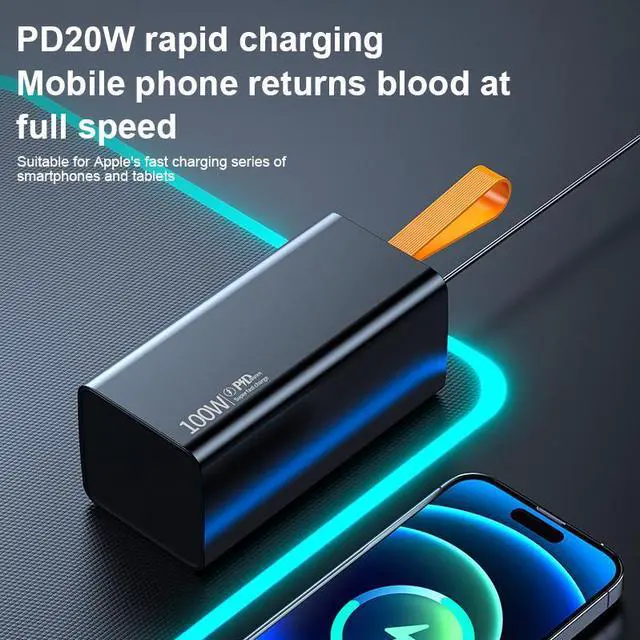 Alt view image 3 of 7 - Damaite Power Bank 50000mAh 100W Charger Portable External Battery Backup For Cell Phone