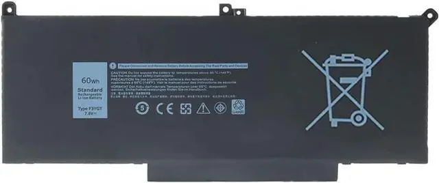 Main image of 60Wh F3YGT Battery Latitude 7480 Battery Replacement Latitude 7490 Battery | for Dell Latitude 12 7000 7280 7290/13 7000 7380 7390 P29S002/14 7000 7480 7490 P28S P73G Series DM3WC 0DM3WC DM6WC 7.6V