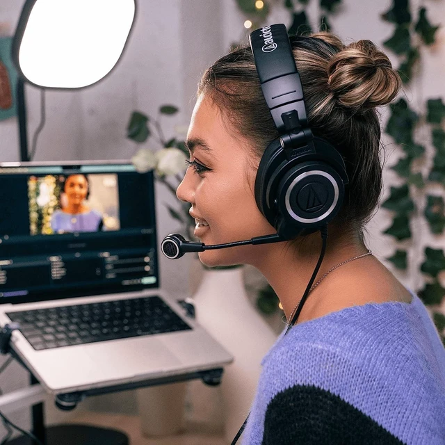 Alt view image 3 of 7 - ATH-M50xSTS XLR StreamSet Streaming Headset