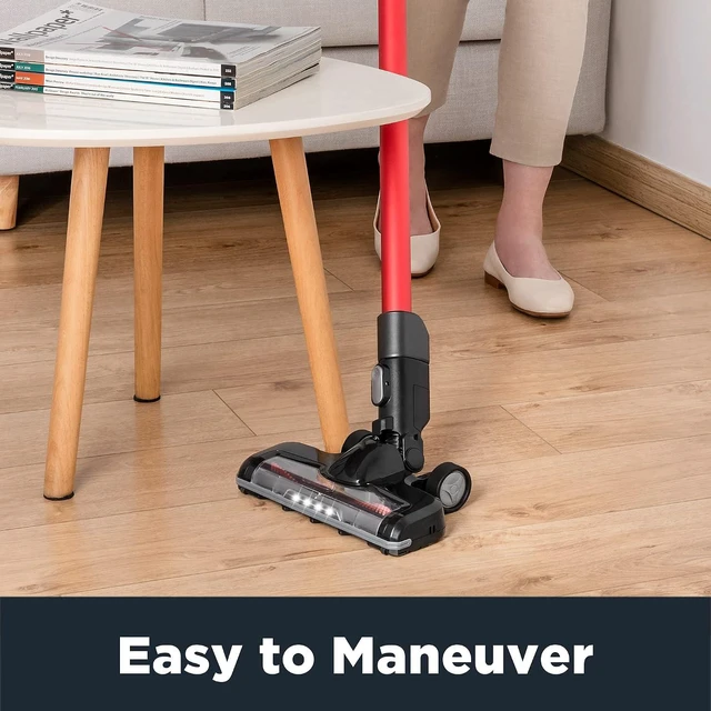 Alt view image 4 of 7 - Eureka Lightweight Cordless Vacuum Cleaner, Rose Red, NEC101