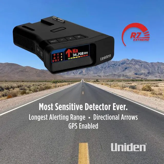 Alt view image 2 of 7 - R7 EXTREME LONG RANGE Laser/Radar Detector, Built-in GPS, Real-Time Alerts, Dual-Antennas Front & Rear w/Directional Arrows, Voice Alerts, Red Light and Speed Camera Alerts