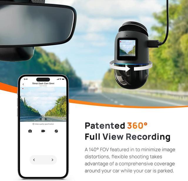 Dash Cam Omni: 360° Rotating Vehicle Security Guard by 70mai — Kickstarter