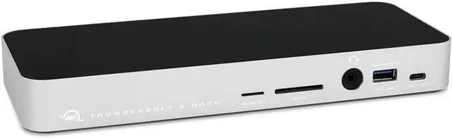 Main image of OWC 14-Port Thunderbolt 3 Dock with Cable, Compatible with Windows PC and Mac, Silver, (OWCTB3DK14PSL)