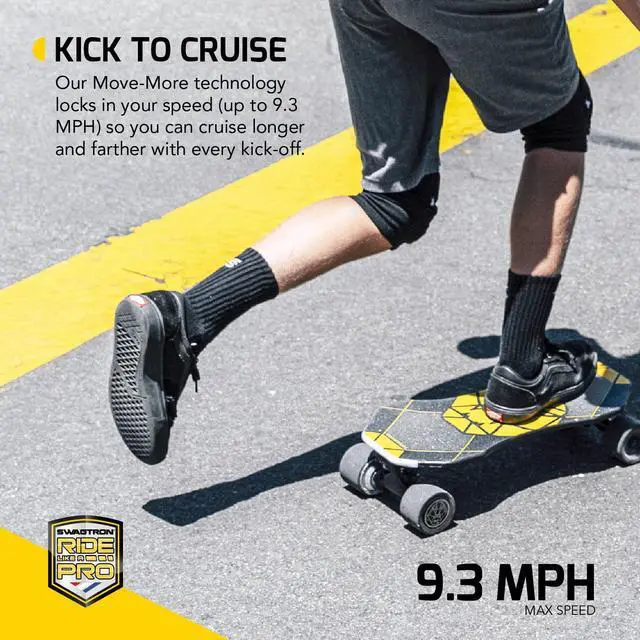 Alt view image 4 of 6 - Swagtron NG3 Electric Skateboard Kick-Assist Smart Sensors