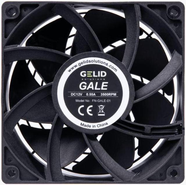 linje højt Grisling Gelid Solutions Gale Mining Fan Bearing: Dual Ball 120mm Extreme  Performance Fan - 3500RPM - 120x120x38 Case Fans - Newegg.com