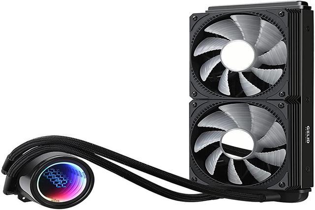 GELID Liquid 240 AIO Cooler with Infinity Mirror and CPU Temperature Display