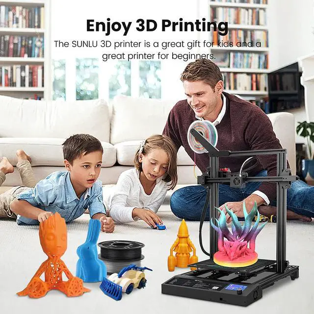 Alt view image 6 of 6 - FDM 3D Printers Large Build Size, SUNLU S8 Pro with Silent Motherboard, Resume Printing, Removable Magnetic Build Surface, Open Source, Pre-Assembled, S8 Pro 3D Printer Print Build Size 310x310x400mm