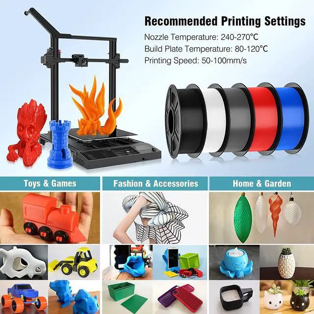 Alt view image 5 of 6 - SUNLU PETG 3D Printer Filament, Super Neat Filament Spool, Strong PETG Filament 1.75mm Dimensional Accuracy +/- 0.02mm, 1KG Spool(2.2lbs), 320 Meters, PETG Gray 10KG