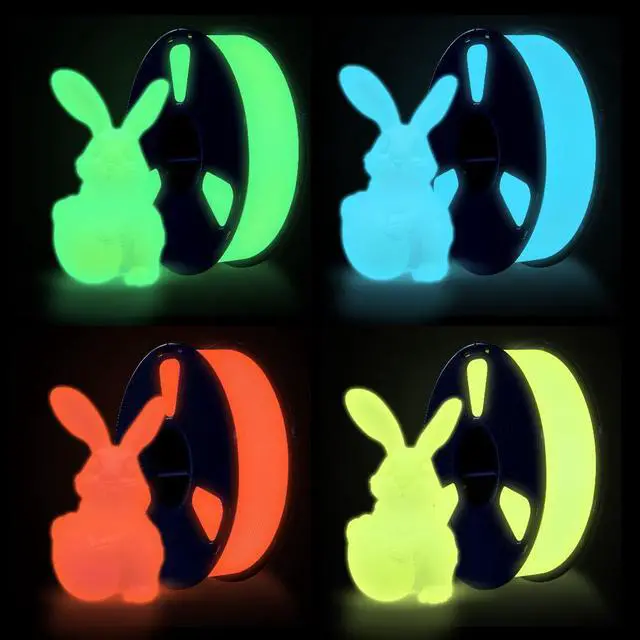 Alt view image 7 of 7 - SUNLU 3D PLA Glow in The Dark Filament 1.75mm Glow Green, 3D Printing PLA Filament 1.75mm Dimensional Accuracy +/- 0.05 mm, 10kg in Total, 1kg per Spool, 10 Pack