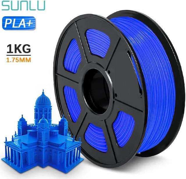 SUNLU 3D Printer Filament PLA Plus 1.75mm, SUNLU Neatly Wound PLA Filament  1.75mm PRO, PLA+ Filament for Most FDM 3D Printer, Dimensional Accuracy +/-  0.02 mm, 1 kg Spool(2.2lbs), Blue 