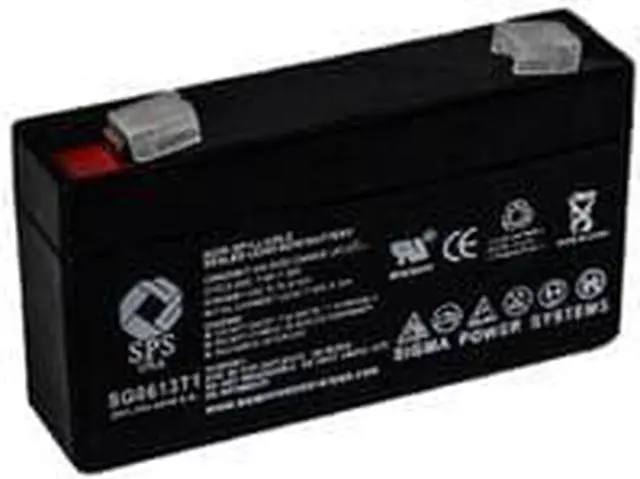 Main image of SPS Brand 6V 1.3 Ah (Terminal T1) Replacement battery - SG0613T1