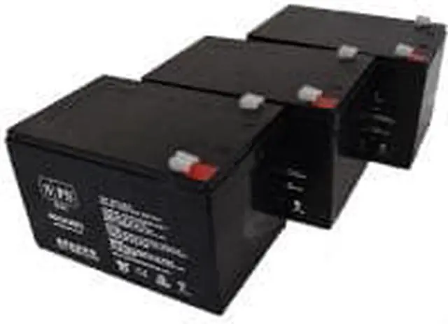 Main image of SPS Brand 12V 12Ah Replacement Battery for Currie eZip E-750 Scooter (3 Pack)