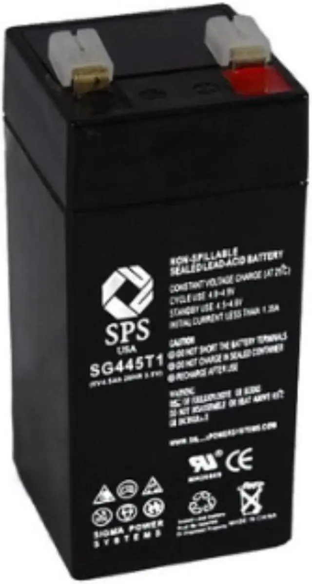 Main image of SPS Brand 4V 4.5Ah Replacement battery - SG0445T1- Terminal T1