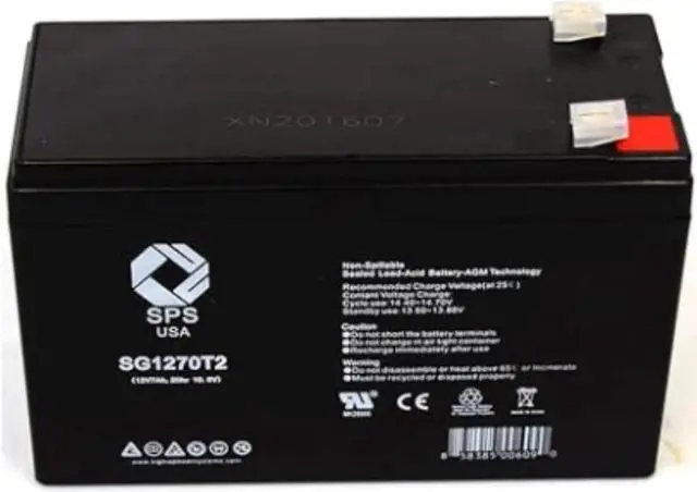 Main image of SPS Brand 12V 7 Ah Replacement Battery - T2 Terminal